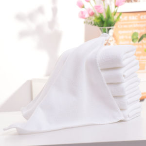 Hotel Hotel Bathhouse Bath Hot Spring Disposable Towel Hair Salon Beauty Pedicure Absorbent White Bath Towel Lint-Free