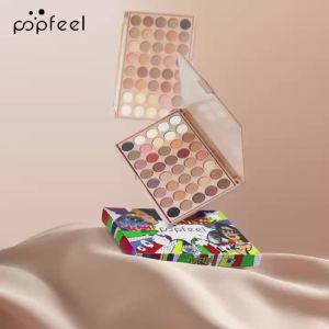 POPFEEL 40 Color Earth Tones &Rainbow Shades Eyeshadow Palette -Long-Lasting Highly Pigmented Smooth Matte and Shimmer Finish