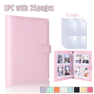 A5 Kpop Photocard Binder with 25 pages 4-Pocket Card Collector Album with 200 Card Slots PU Leather Cover Organizing Cards