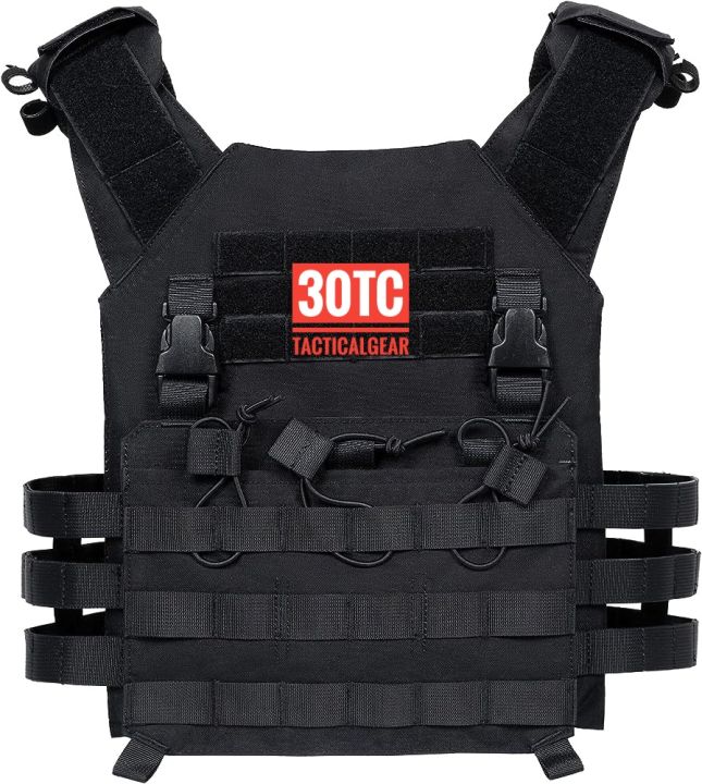 Rompi Tactical Plate Carrier Bodyvest Kevlar Tni Polisi Airsoft Safety ...