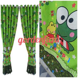 Gorden Pintu Dan Jendela Motif Doraemon Tebal