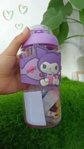 Botol Minum Anak Sekolah Karakter Sanrio / Botol Minum Sedotan Anak 650ML Cinnamoroll Korumi My Melody