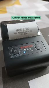 PAKET PRINTER KASIR - MOBILE PRINTER KASIR BLUETOOTH THERMAL 58MM DAN KERTAS THERMAL 58MM 5 ROLL - Printer Bluetooth Mini Hp Android