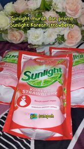 sunlight liquid sabun cuci piring kemasan 90+10 ml korean strawberry dan blueberries