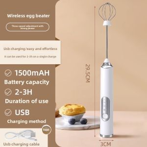 DEMING | Mini Electric Egg Beater for Home Baking