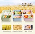 1 Kotak Lunch Box Set Garpu & Sendok/Tempat Makan Anak Dan Dewasa/Tempat bekal. 