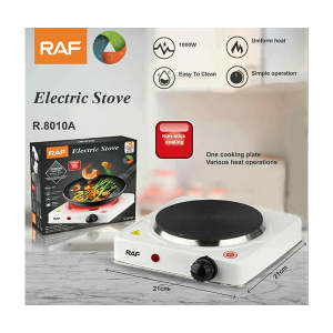 RAF Electric Stove 1000w Non-stick coating easy to Clean uniform heat simple operation R.8010A one cooking plate Various heat operation