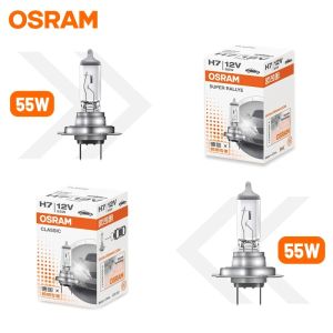 Osram | OSRAM H1 H4 H7 Halogen Bulbs 55W For Auto Car Headlight Lamps H3 H8 H11 Hir2 9012 HB4 9006 HB3 9005 Fog Light Low Beam 3200K