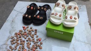 Charm jibit 3D trang trí giày dép Crocs màu Nâu siêu đẹp model 2023 - ET70