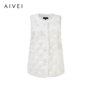 AIVEI | Fur Beaded Vest