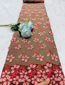 5 Thước Vải Ren Cotton Thụy Sĩ Chất Lượng Cao Xuất Xứ Nigeria Dùng Cho Váy Cưới