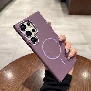 AO.HU | Magnetic Charging Matte Slim Purple Samsung Phone Case