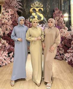Ready dress shellasaukia coklat