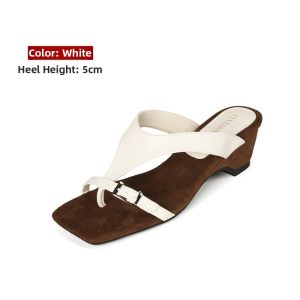 MIFEI | Leather Vintage Style Summer Slip-on Sandals