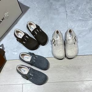 Internet Celebrity Fleece-lined Thickened  Womens Spring All-Inclusive Boken Gommino Soft Flat Bottom Northeast  Womens Cotton Shoes