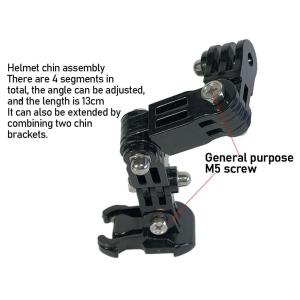 1PC Motorcycle Helmet Mount Curved Adhesive Arm Sports Camera Mount Full Face Holder Accessories Strap Helmet Mount Front Chin