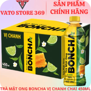 Trà mật ong BONCHA vị chanh chai 450ml