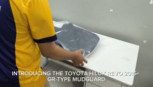 CPS TOYOTA HILUX REVO 2015+ GR TYPE MUDGUARD (HILUX LOGO)  (11606)