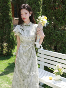 Đầm Hè Kiểu Trung Quốc Mới Dài Elegance Giảm Cân