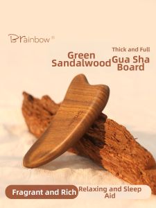 Brainbow | Lift Tighten Green Sandalwood Gua Sha Massager