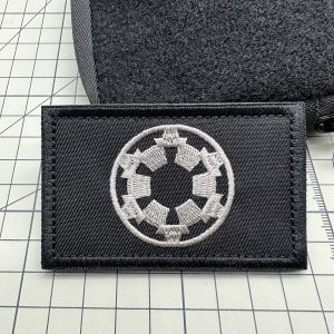 Stitch Magic Tape Chapter Outdoor Backpack Black Warrior Arm Badge Machine Dog Flying Saucer Emblem Embroidered Utility Patch