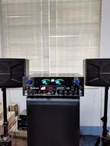 Sunbuck 5.1 Channel 4000W Power Amplifier โฮมเธียเตอร์ เครื่องขยายเสียงคาราโอเกะ Bluetooth Stereo Bass Amp รองรับ 2 ซับวูฟเฟอร์ USB FM AUX 3MIC BASS แบบมือถือ