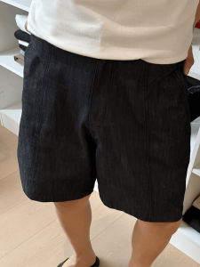 Quần Short Vải Lanh Đen Mùa Hè Mỏng Quần Dài Năm Điểm Quần Dài Vừa Phải Quần Dài Thoải Mái Quần Dài Thường Ngày Quần Dài Thoải Mái
