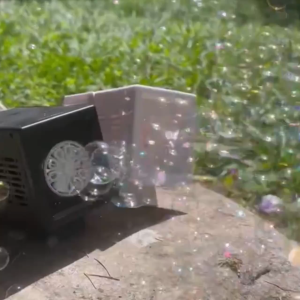 COD YU JIA FENG Mesin Pembuat Gelembung Panggung Otomatis Stage Bubble Machine with LED 10 Hole