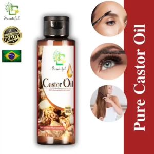 Organic Castor Oil / Golden -Cold Pressed / Minyak Castor - Pure Multipurpose Skin - Hair Care / Imported From Brazil