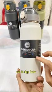 Bình Nước Giữ Nhiệt Bằng Thép Không Gỉ 304 Hai Lớp 800ml Kèm Ống Hút Và Dây Đeo Thể Thao