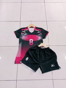 COD Set Baju Voli Wanita Kaos Olahraga Jersey Voli Printing Baju Bola