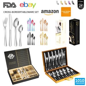 Stainless Steel Dining Set 24 Pieces