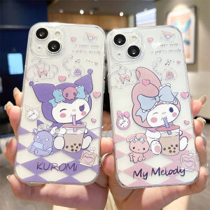 Biqi Cute Cartoon Silicone Phone Case Full Cover Transparent Anti-Fall for 13 12 15Pro Max 16 Xs Max 8 plus 7 Compatible