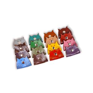 Leather Cable Organizer Owl/ Perekat Kabel Klip Headset/ Charger Model Burung Hantu Kulit Sapi Asli