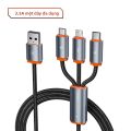 Toocki | Dây Cáp Sạc Nhanh 3-trong-1 100W. 