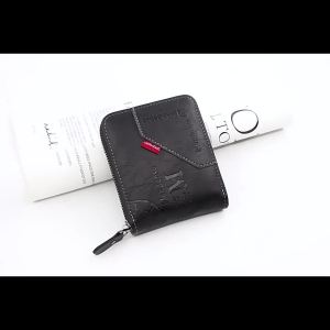 New Men Zipper Wallets Short Card Holder Vintage Male Wallet High Quality PU Leather Classic Coin Pocket Wallet For Boys