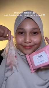 OFFICIAL Alyssa Madeline Makeup Remover Wipes Alcohol-Free Face Deep Cleansing Moisturizer 卸妆巾 卸妆棉