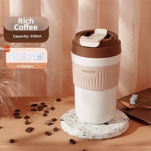 Vanow | Portable Ceramic Lined Straw Insulated Cup