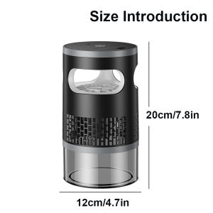 Electric Mosquito Zapper Rechargeable Bug Zapper Light with LED Night Light Mosquito Killer Lamps for Outside Backyard Garden