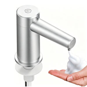 Touchless Automatic Soap Dispenser Kitchen Sink Smart Infrared Sensor Pump Adjustable 2 Gears with 100cm Tube Liquid & Foam Mode
