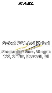 Soket CDI 4 + 1 Kabel Shogun 110 Kebo Lama 125 GL Pro Neotech Megapro Old Cop Cable Socket 4+1