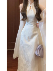 CHANGTONG | Unique Chinese Style Modified Cheongsam Dress Slim Fitting Bodycon Long