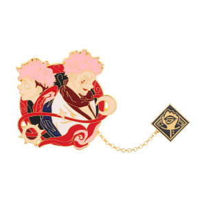Bandai | Anime Brooch Gojo Satoru Figure Metal Chain Badge pendant Cosplay Party Accessories Gifts