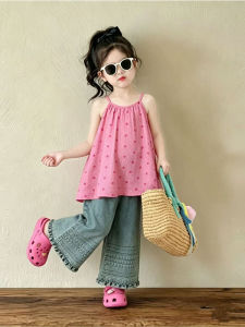 Sweet Dot Strapless Summer Dress for Children
