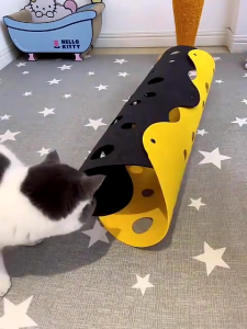 อุโมงค์แมว DIY ของเล่นแมว อุโมงค์สัตว์เลี้ยง หลายรูเล่นมันส์ วัสดุอย่างดี ดีไซน์สวย ใช้งานได้หลายรูปแบบ แมว  สักหลาดคุณภาพสูง ทนต่อการสึกหรอ นุ่มสบาย ทำความสะอาดง่าย 4 สี 2 ขนาด สำหรับแมวทุกขนาด