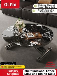 OLEPA | Adjustable Combination Coffee and Dining Table Stone Craftsmanship
