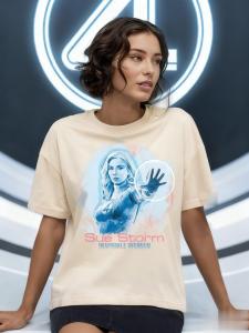 Marvel 2026 New Marvel Fantastic Four Graphic Printed T-Shirts Mens and Womens Short Sleeve Relaxed Plus Size Tops