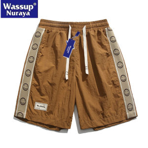 Quần Short Công Sở Nam WASSUP Nuraya Five-Five Mùa Hè Ice Silk Nhanh Khô Rộng Rãi Phong Cách Đường Phố Quần Áo Công Sở Thường Ngày