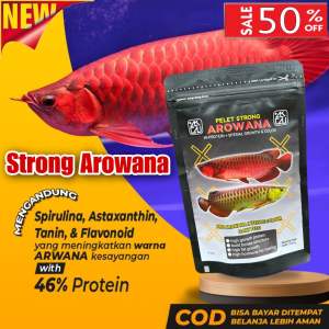 COD pelet ikan arwana arowana 100gr | pakan ikan | makanna ikan arwana super red arwana golden red