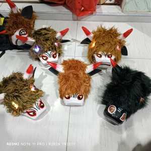 Banteng bulu mainan anak+lampu